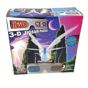 Fairy 300 Pc Large Jigsaw Puzzle with 2 Pairs of 3D Glasses 19x26 TDC Puzzles